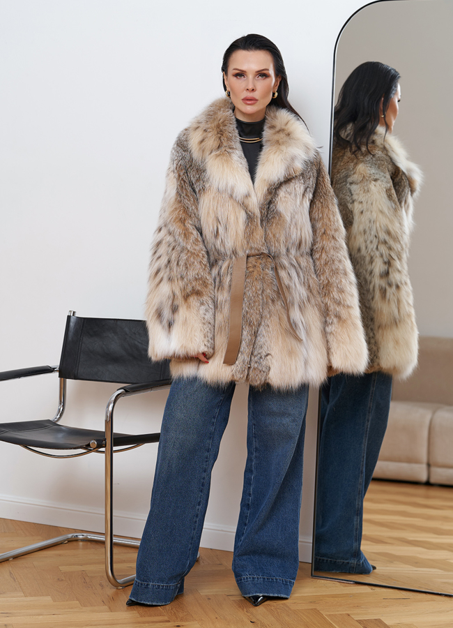 фото Шуба из рыси модель № 29295