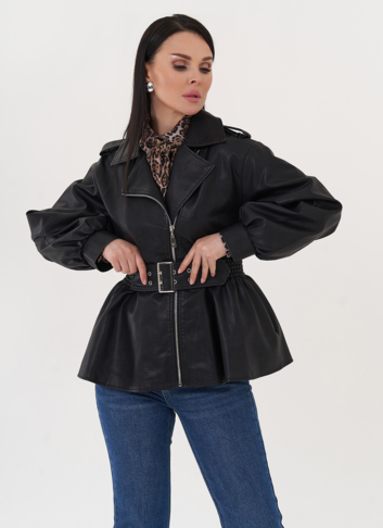 Куртка-косуха с резинкой по талии