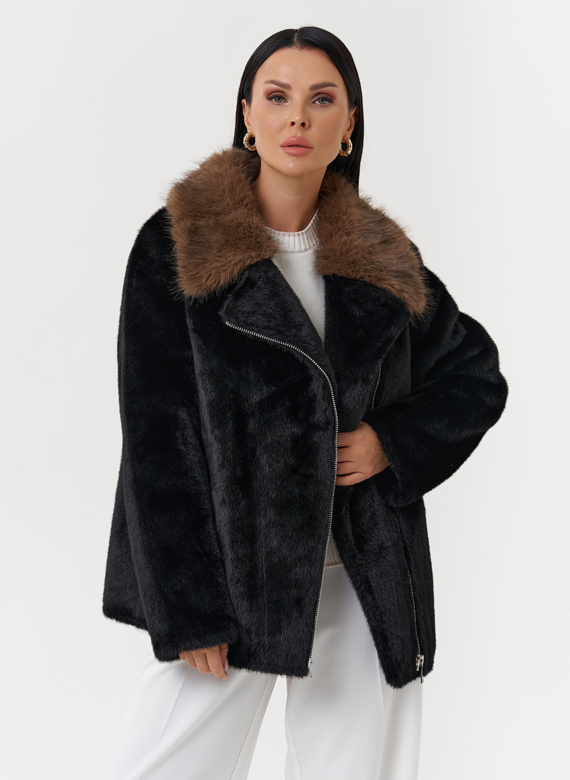 Куртка "косуха" из эко меха