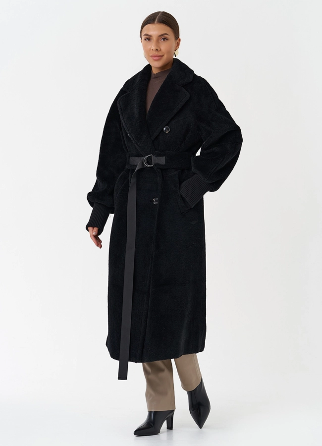 фото Пальто из шерсти с английским воротником модель № 28636