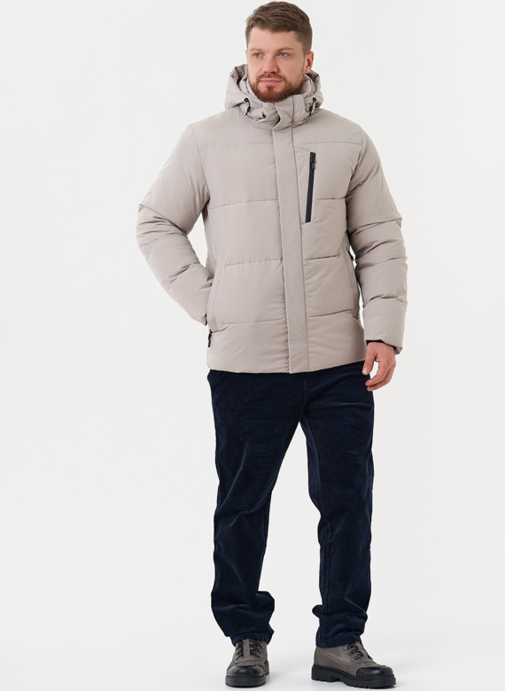 Зимний пуховик с капюшоном