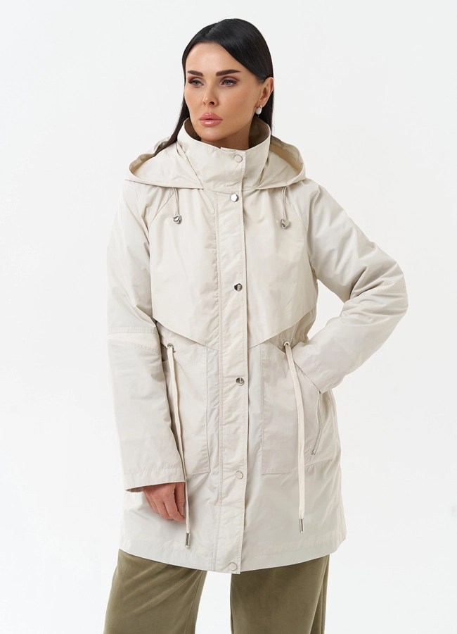 фото Плащ женский с капюшоном модель № 30041