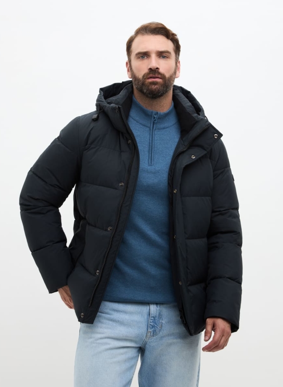 Мужской пуховик с капюшоном 