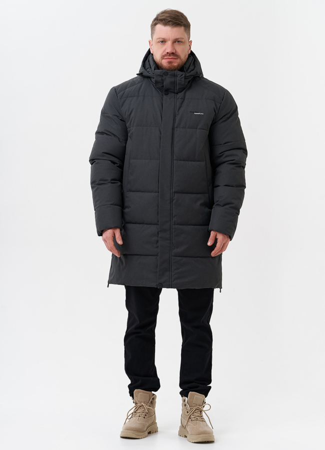 Мужской пуховик с капюшоном  модель № 28268 в рассрочку