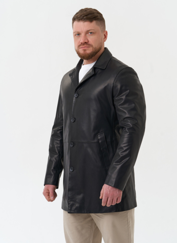 Мужской пиджак из натуральной кожи