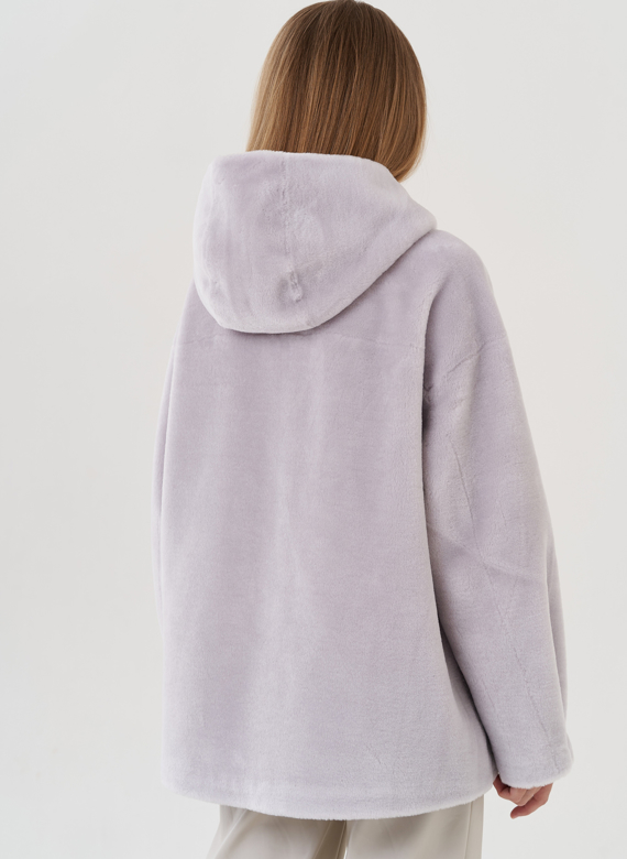 Полупальто женское с капюшоном