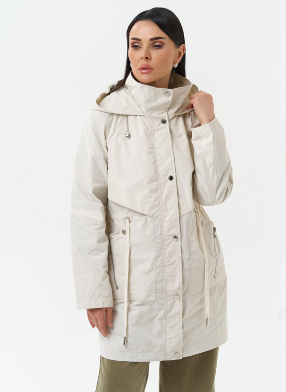 Плащ женский с капюшоном